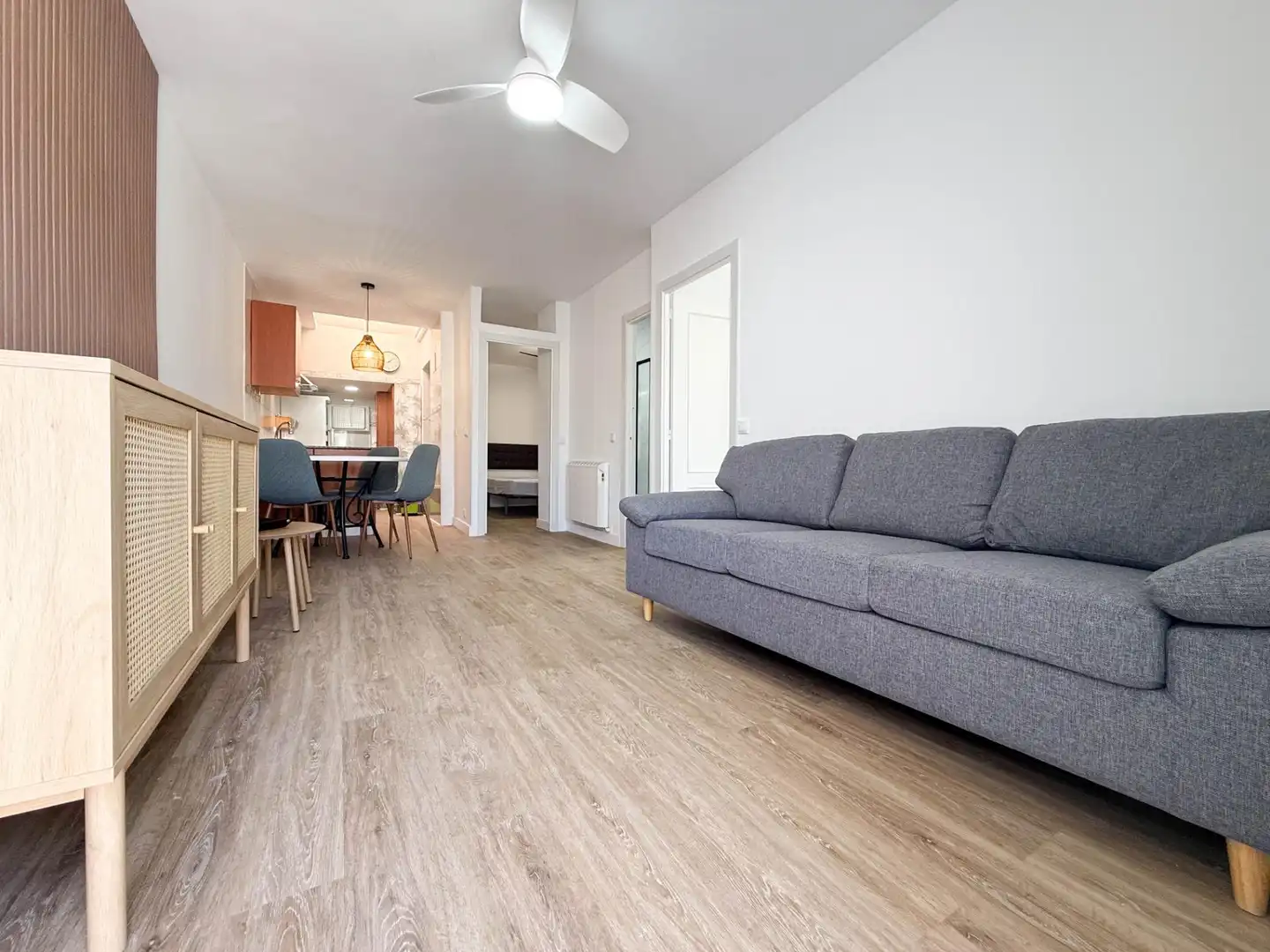 Wohnzimmer von Haus oder Chalet zur Miete in Santa Pola mit Klimaanlage, Heizung und Privatgarten
