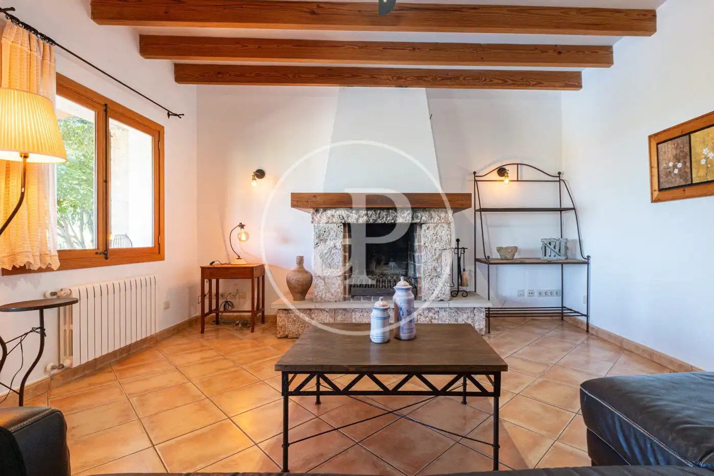 Sala de estar de Casa o chalet de alquiler en Santa Eugènia con Calefacción, Jardín privado y Terraza