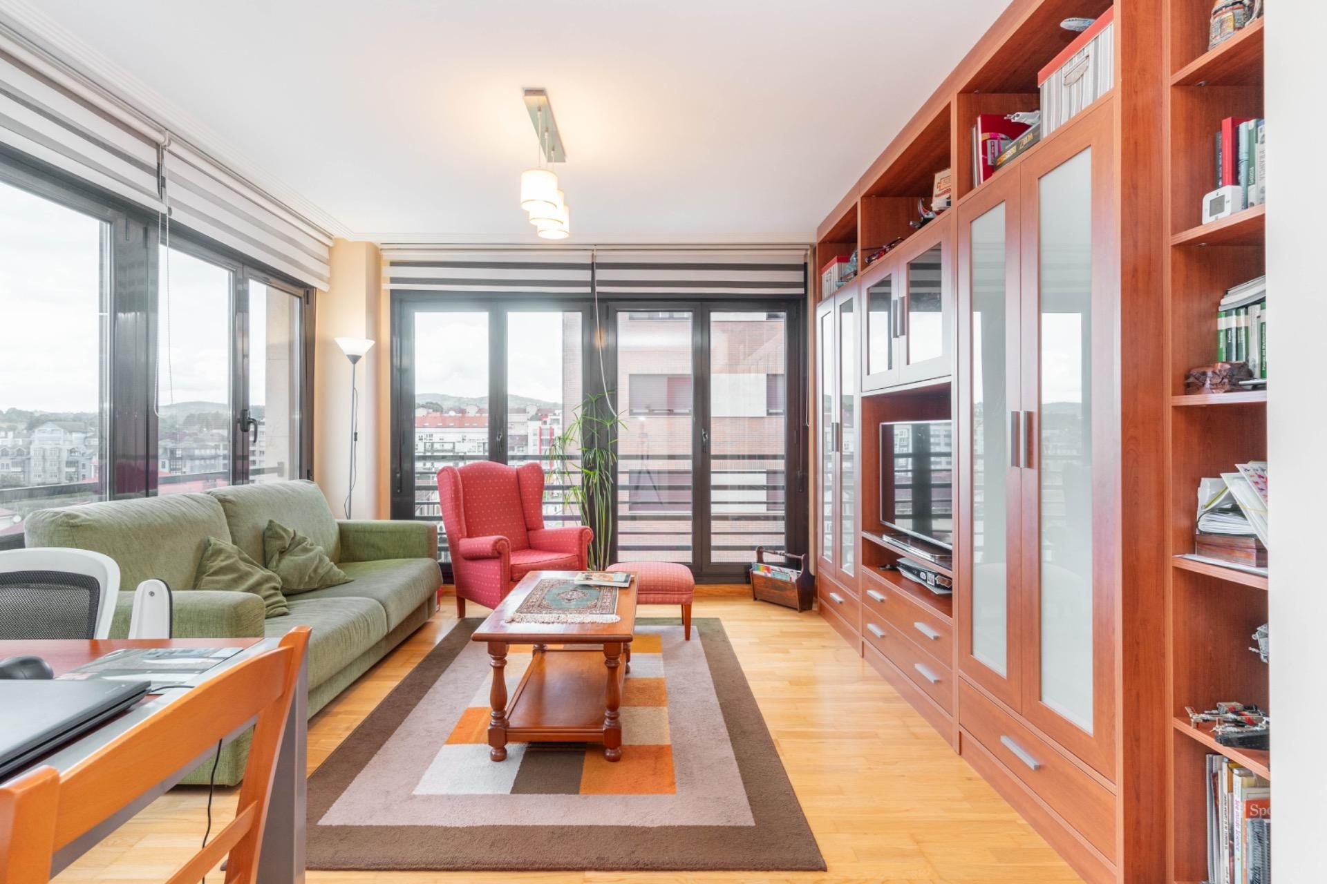 Living room of Flat for sale in Siero  with Heating, Private garden and Parquet flooring