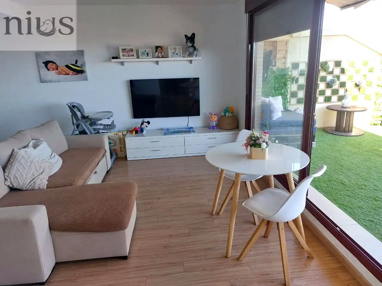 Sala d'estar de Pis de lloguer en Silla amb Aire condicionat, Calefacció i Terrassa