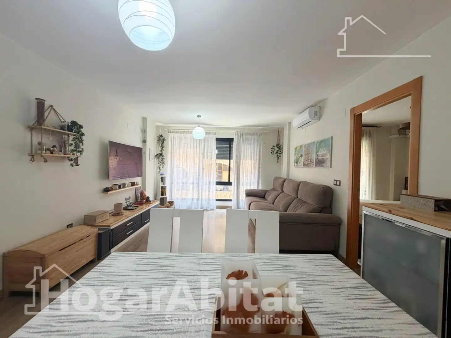 Living room of Flat for sale in Sagunto / Sagunt  with Air Conditioner, Heating and Balcony