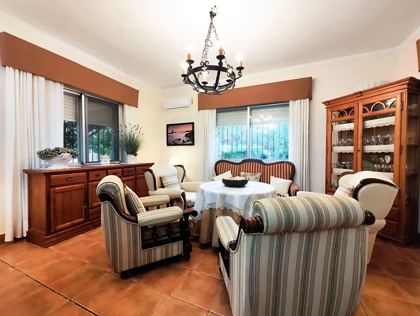 Dining room of Houses for sale in Puertollano  with Air Conditioner, Heating and Private garden