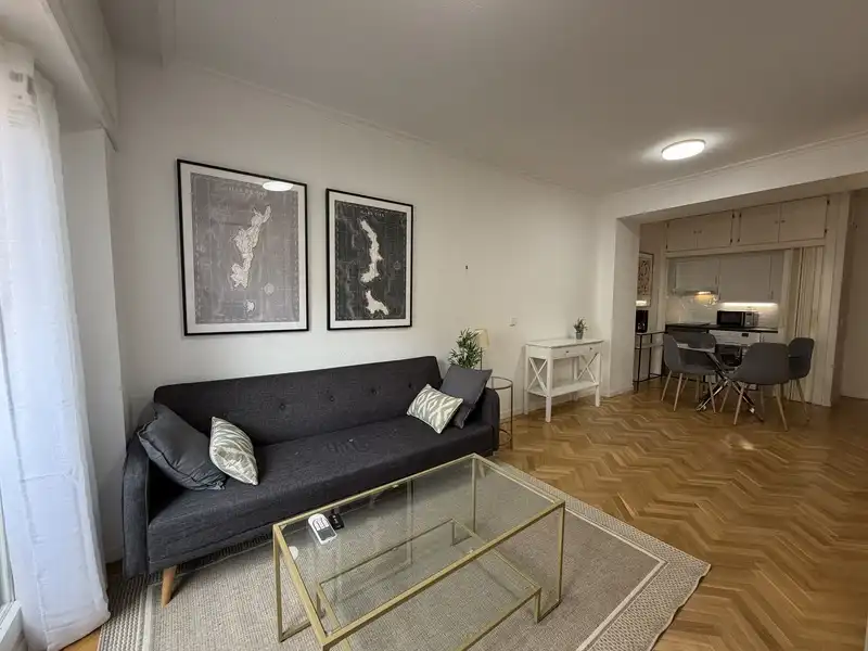 Living room of Study for rent in Madrid  with Air Conditioner and Furnished