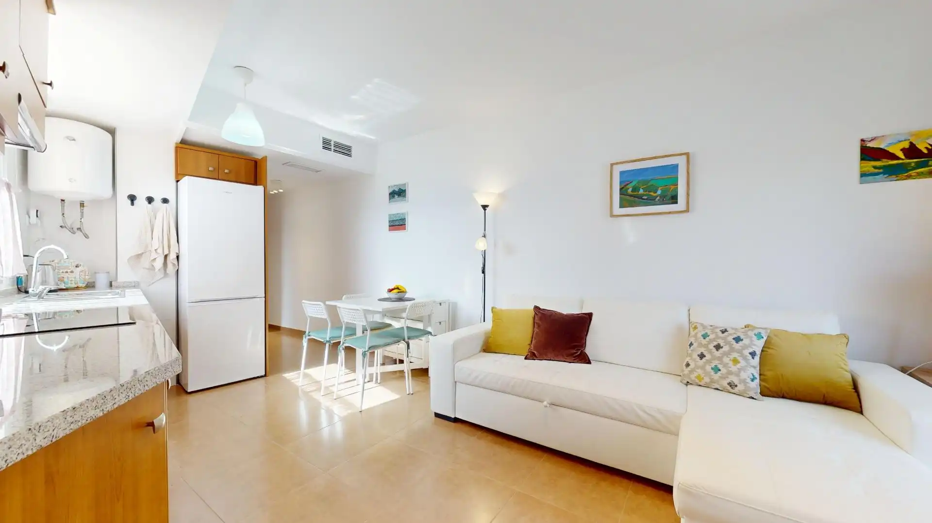Sala de estar de Apartamento en venta en San Pedro del Pinatar con Aire acondicionado, Trastero y Amueblado