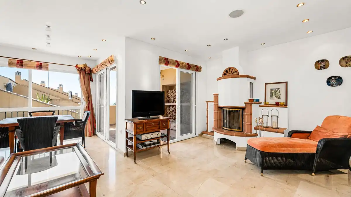 Living room of Duplexes for sale in Marbella  with Air Conditioner, Heating and Private garden