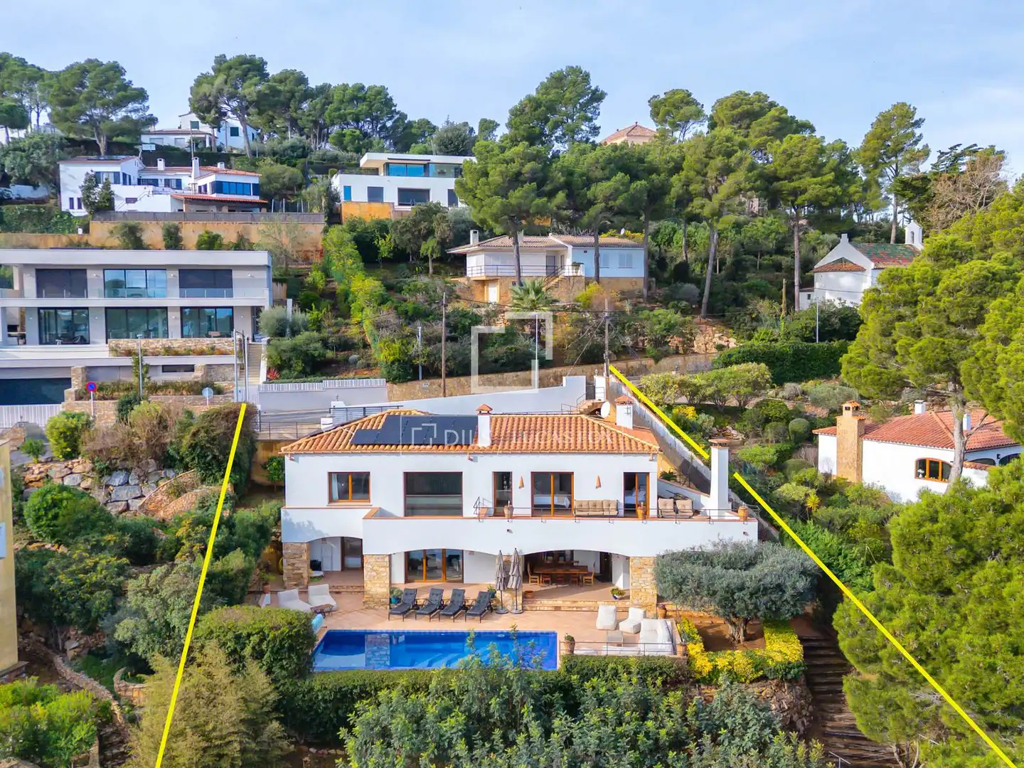 Exterior view of Houses for sale in Begur  with Air Conditioner, Heating and Private garden