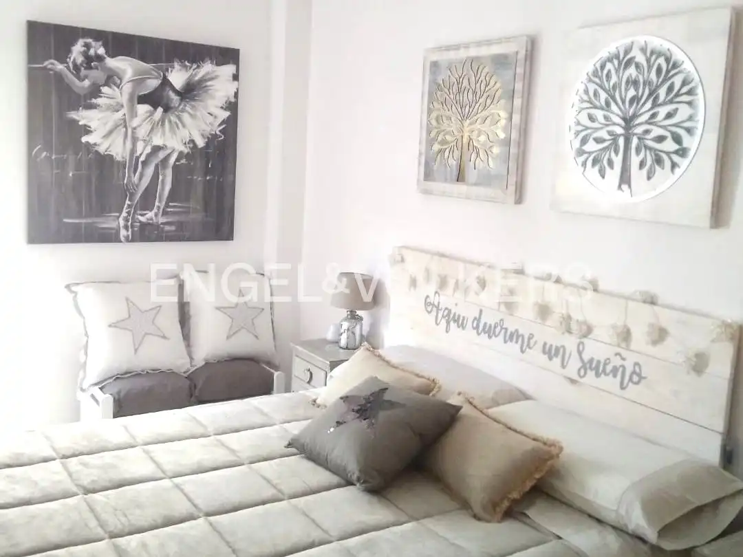 Schlafzimmer von Wohnung zur Miete in Sot de Chera mit Klimaanlage, Heizung und Möbliert