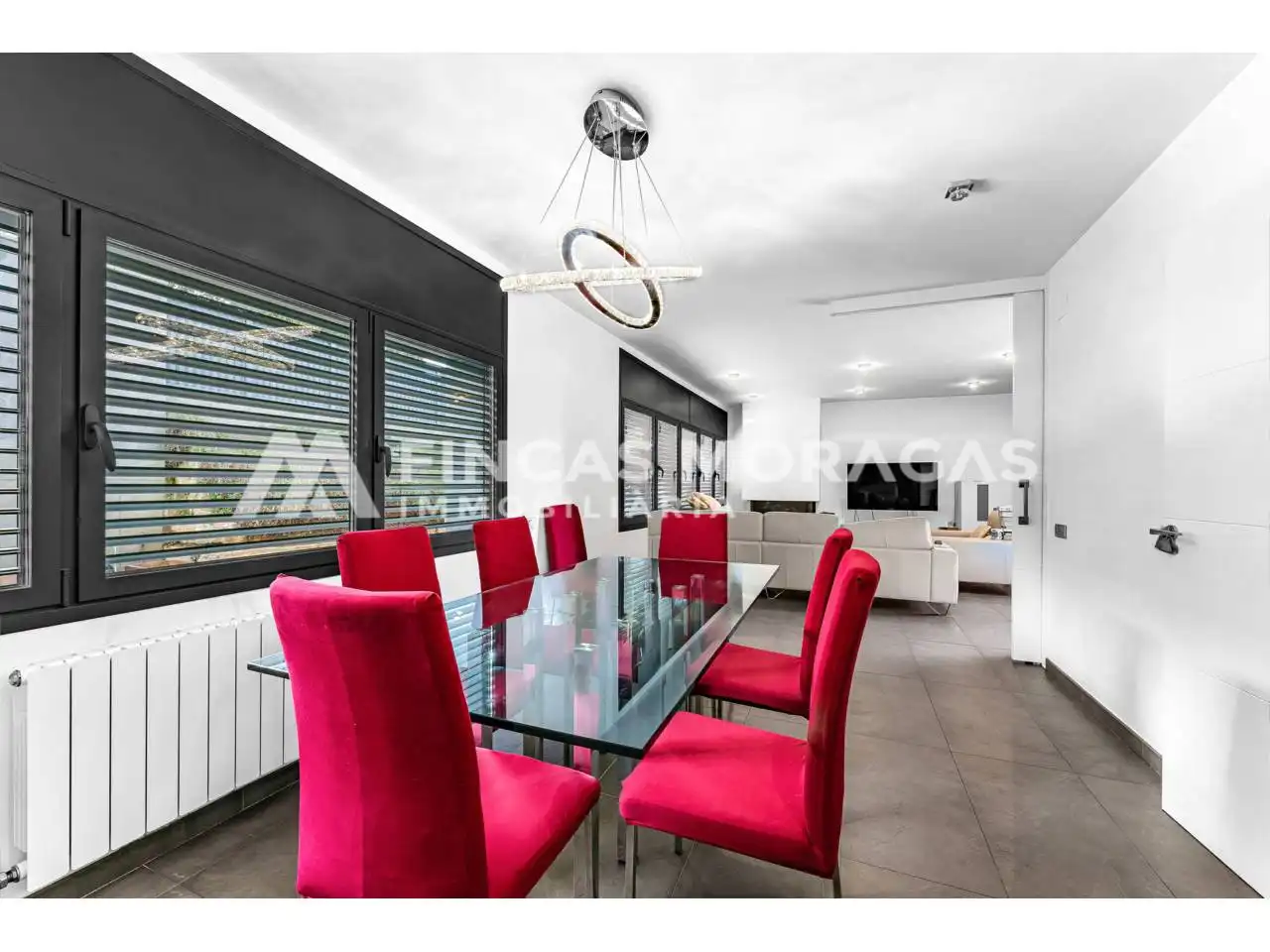 Dining room of Houses for sale in Sant Cugat del Vallès  with Air Conditioner, Heating and Private garden