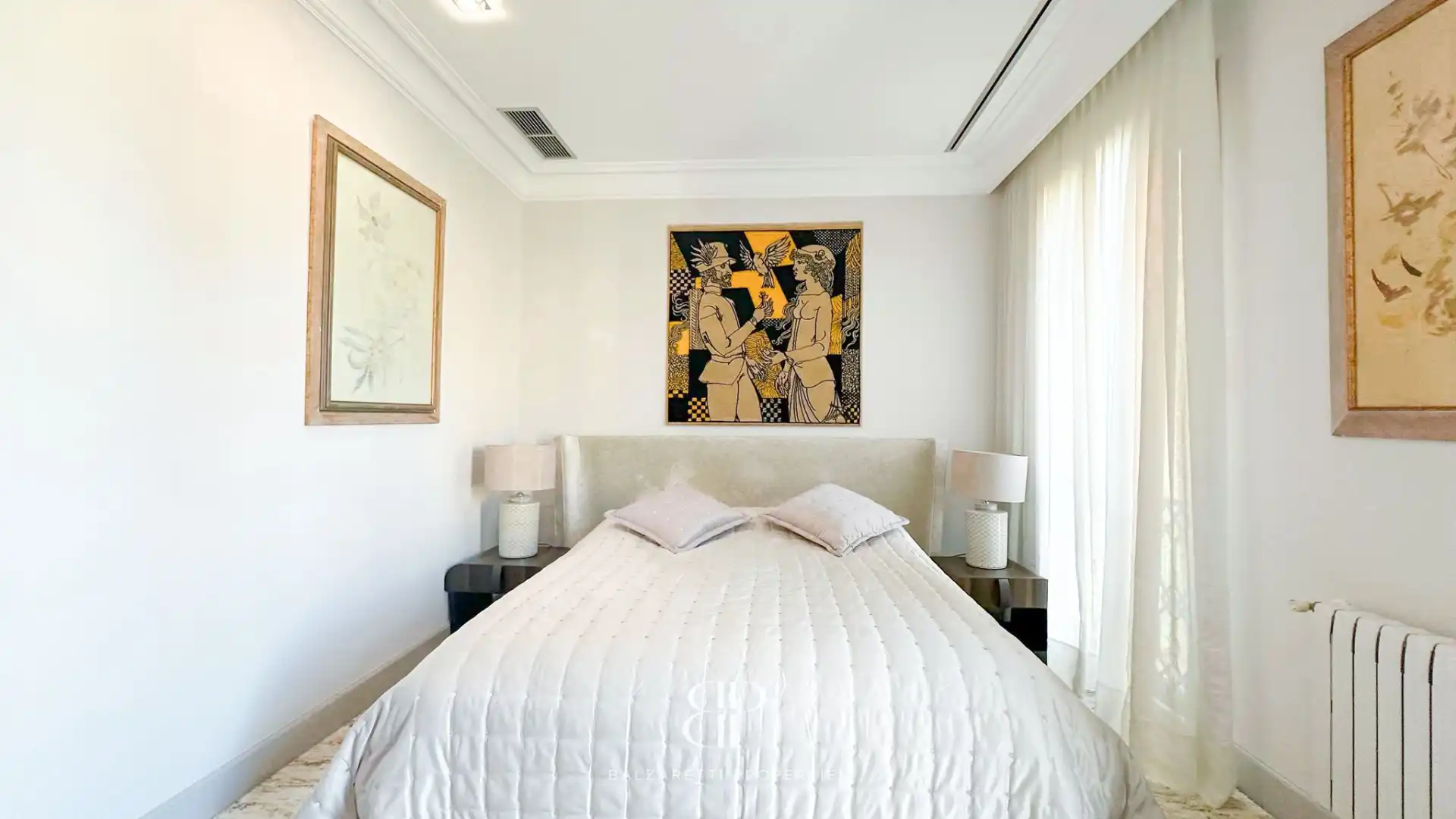 Schlafzimmer von Wohnung zur Miete in Barcelona mit Klimaanlage, Heizung und Parkett