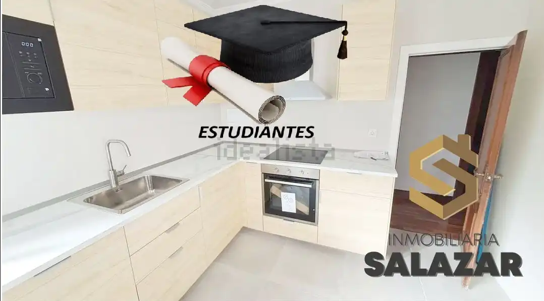 Cuina de Pis de lloguer en Bilbao  amb Calefacció i Jardí privat