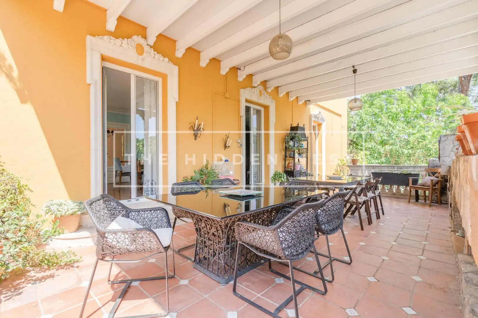 Terrassa de Casa o xalet en venda en Sant Cugat del Vallès amb Aire condicionat, Calefacció i Jardí privat