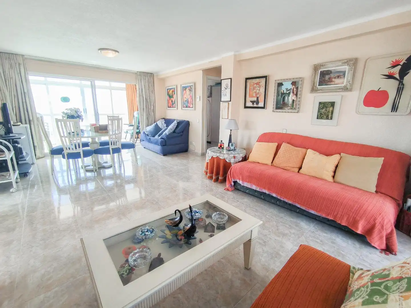 Living room of Flat for sale in Benidorm  with Private garden, Terrace and Furnished