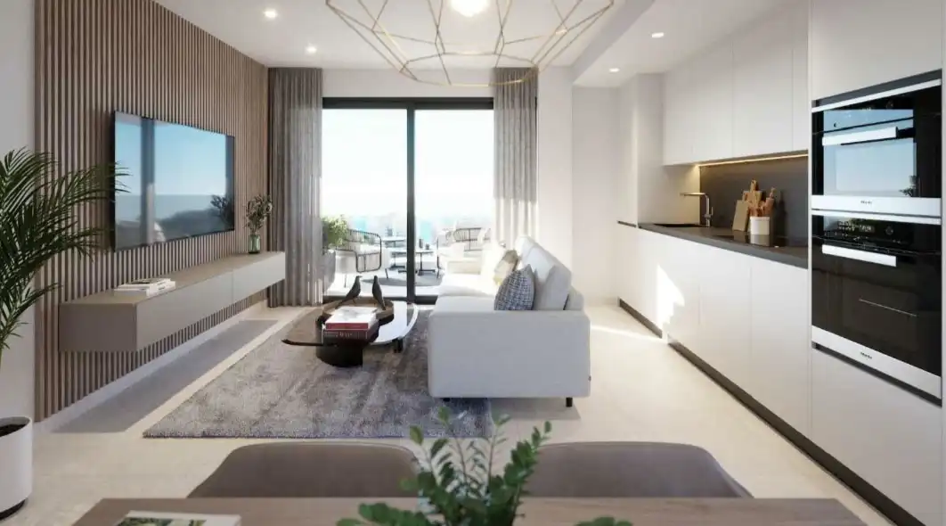 Living room of Apartments for sale in Fuengirola  with Air Conditioner, Terrace and Swimming Pool