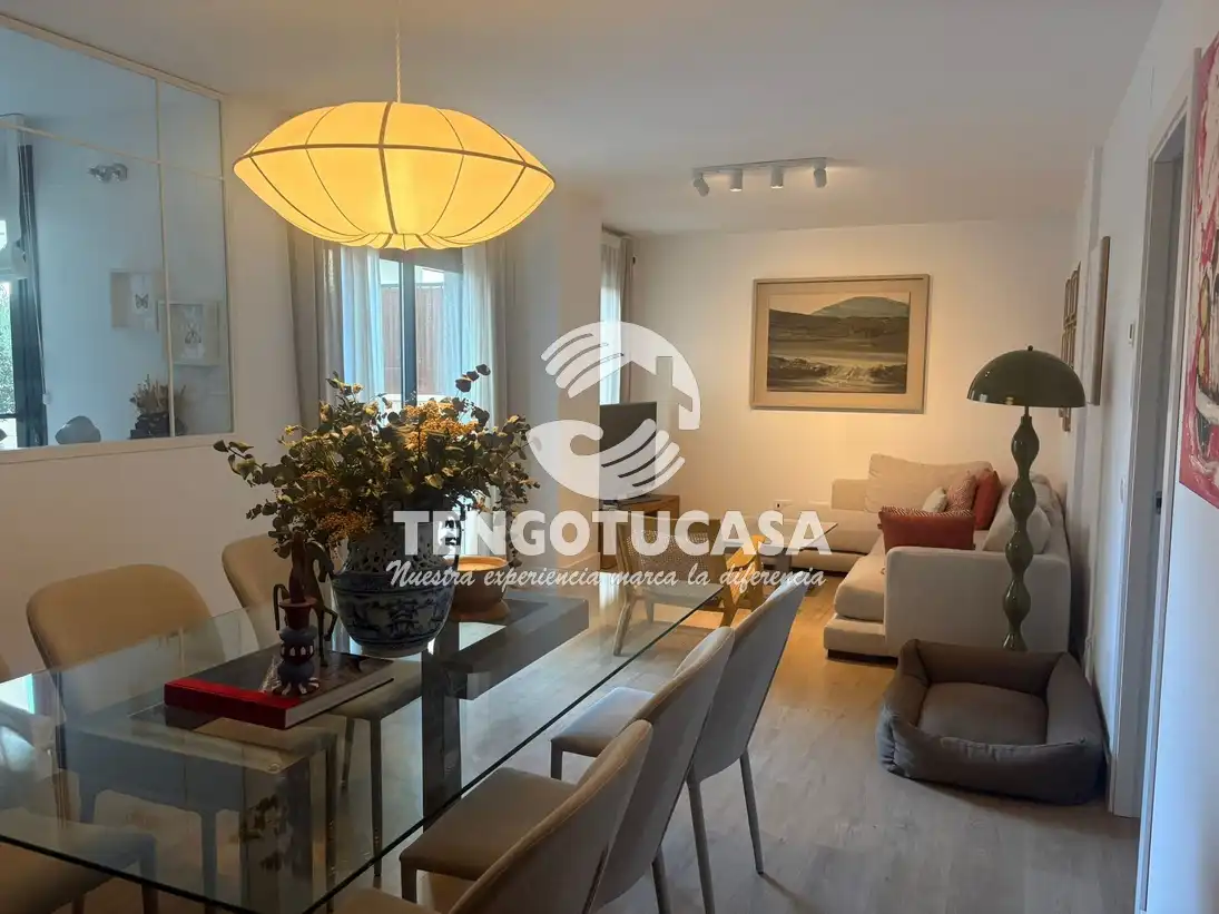 Wohnzimmer von Wohnung zur Miete in Madrid mit Klimaanlage, Heizung und Privatgarten