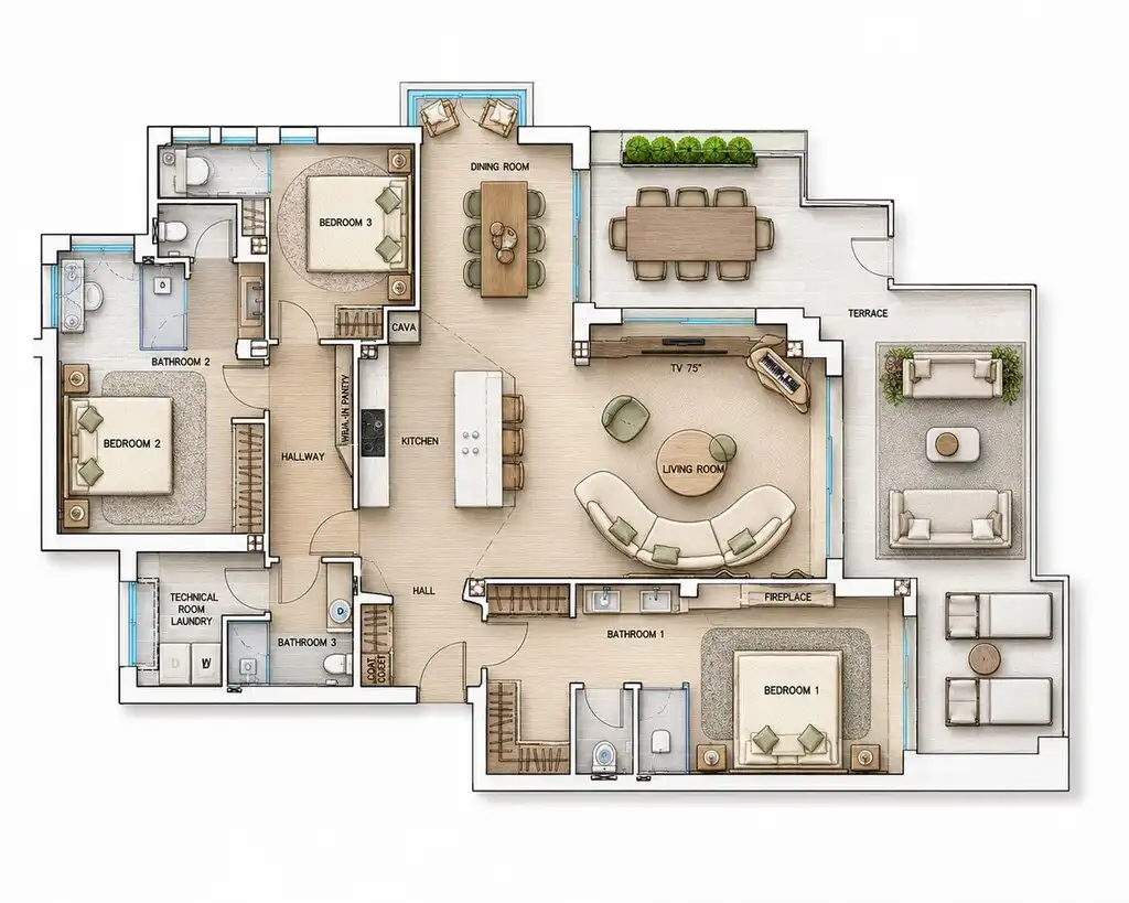 Apartament amb piscina en venda a Punta Plata, imagen 2