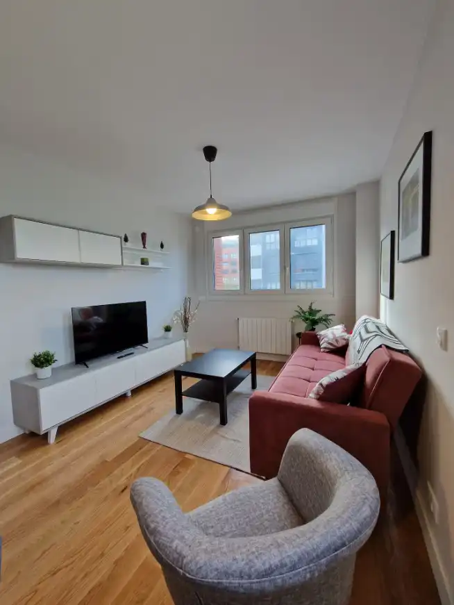 Living room of Flat for rent in Urduliz  with Heating, Terrace and Storage room