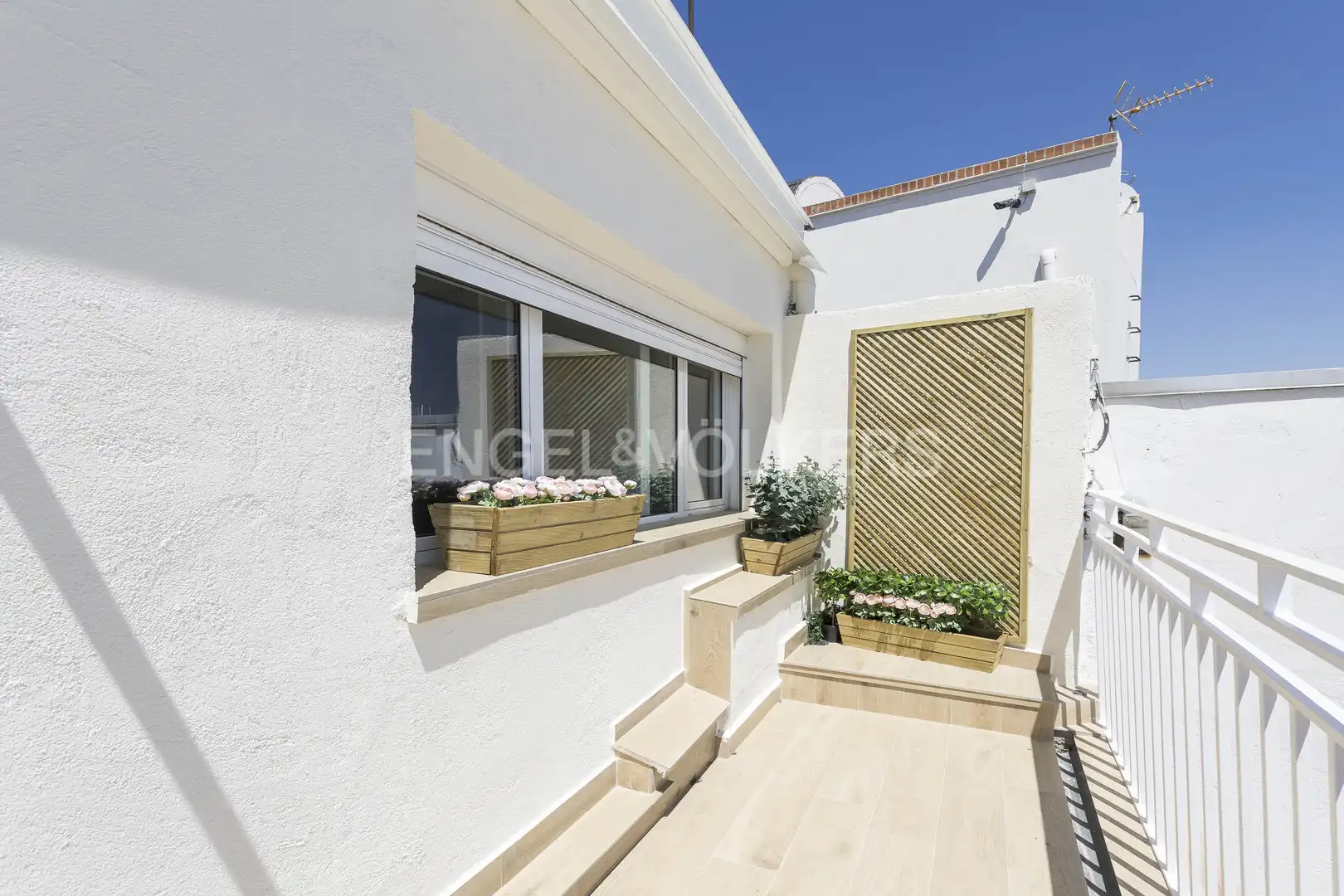 Terrasse von Dachboden zur Miete in Madrid mit Klimaanlage, Heizung und Terrasse