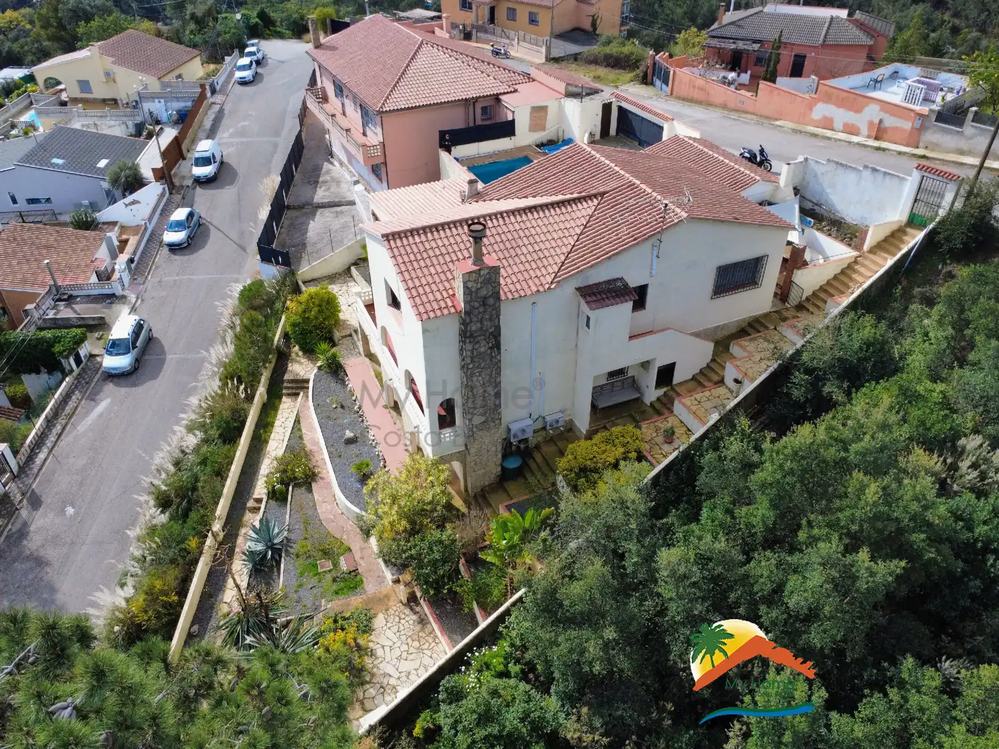 Vista exterior de Casa o chalet en venta en Lloret de Mar con Aire acondicionado, Calefacción y Jardín privado