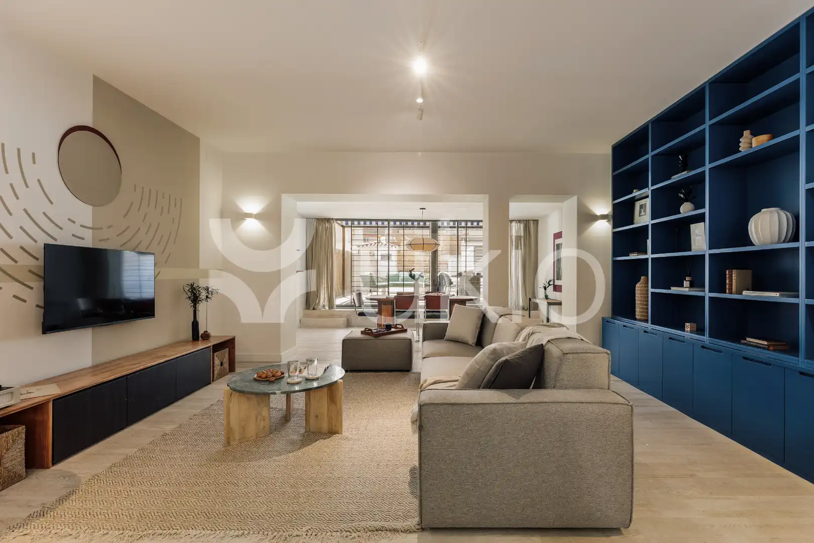 Sala d'estar de Apartament de lloguer en Barcelona amb Aire condicionat, Calefacció i Moblat