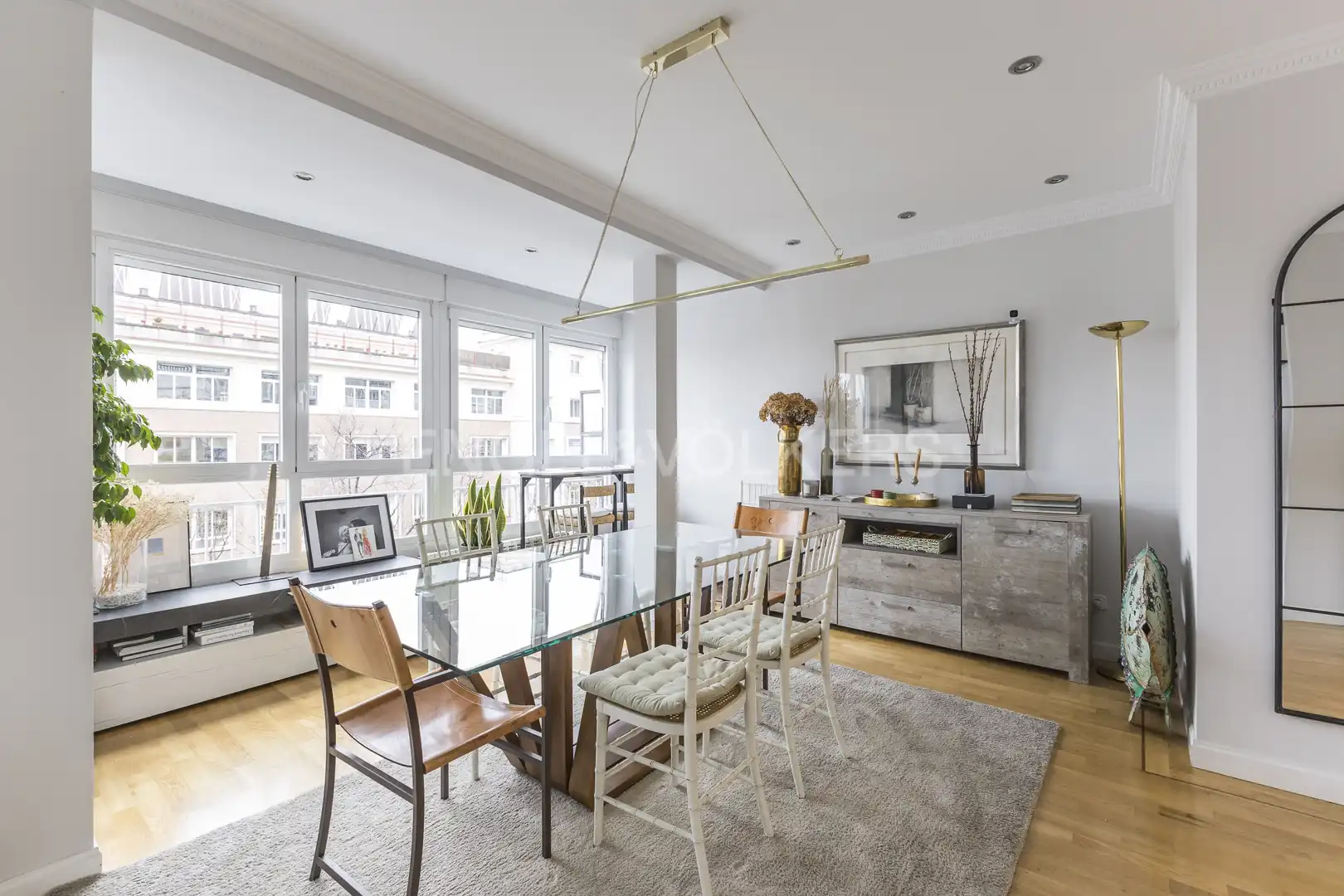 Comedor de Piso de alquiler en Madrid con Aire acondicionado, Calefacción y Parquet