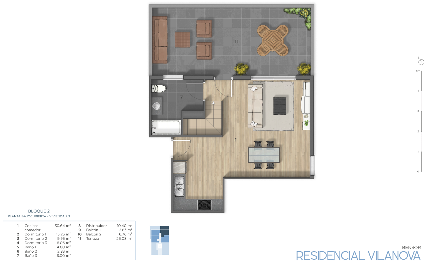 Duplex for sale in Vilanova del Vallès  with Air Conditioner, Heating and Storage room