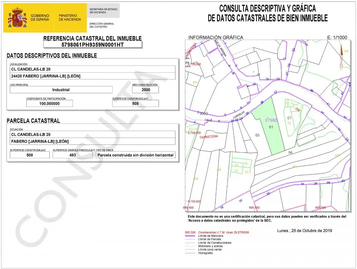 Local en venta en Fabero con Aire acondicionado