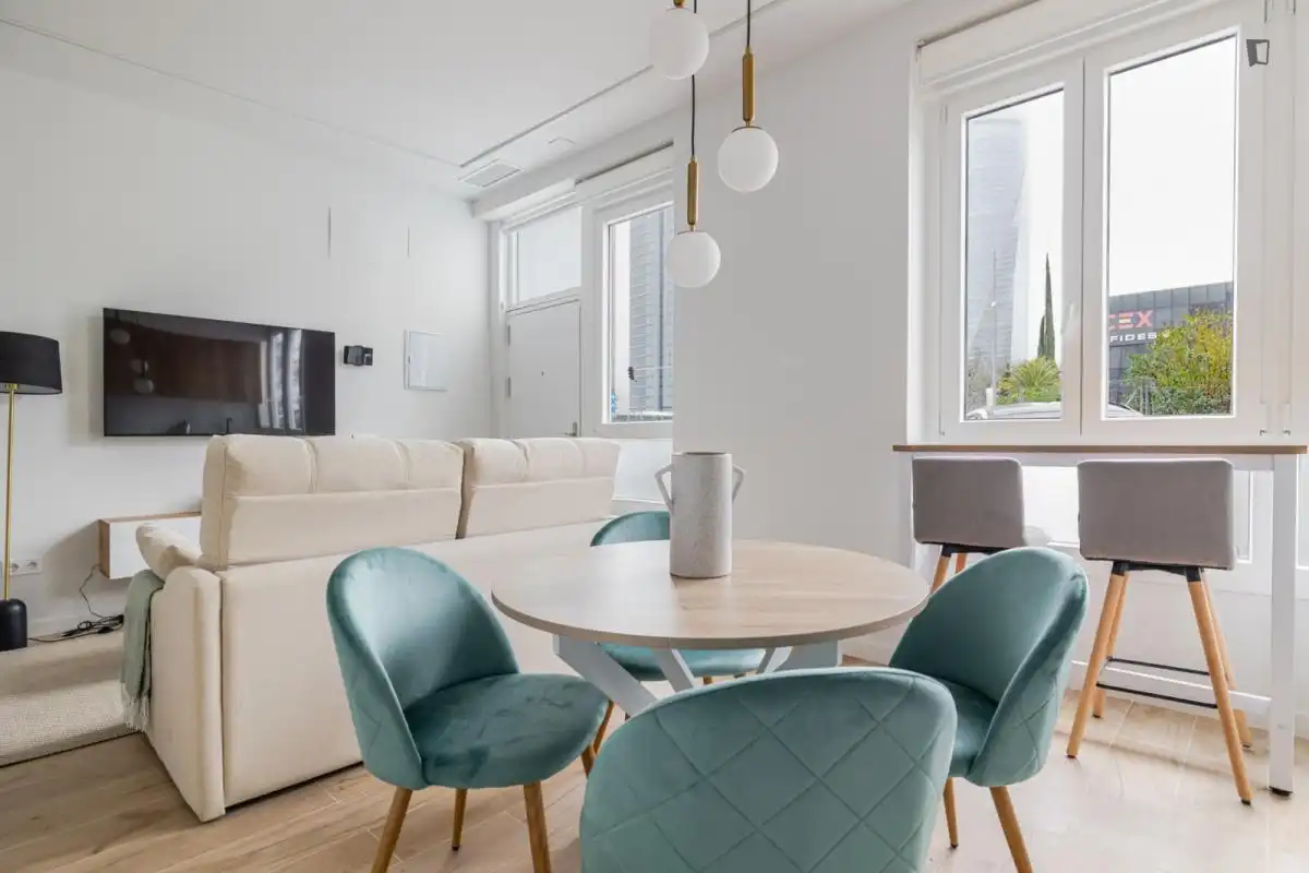 Sala d'estar de Apartament de lloguer en Chamartín