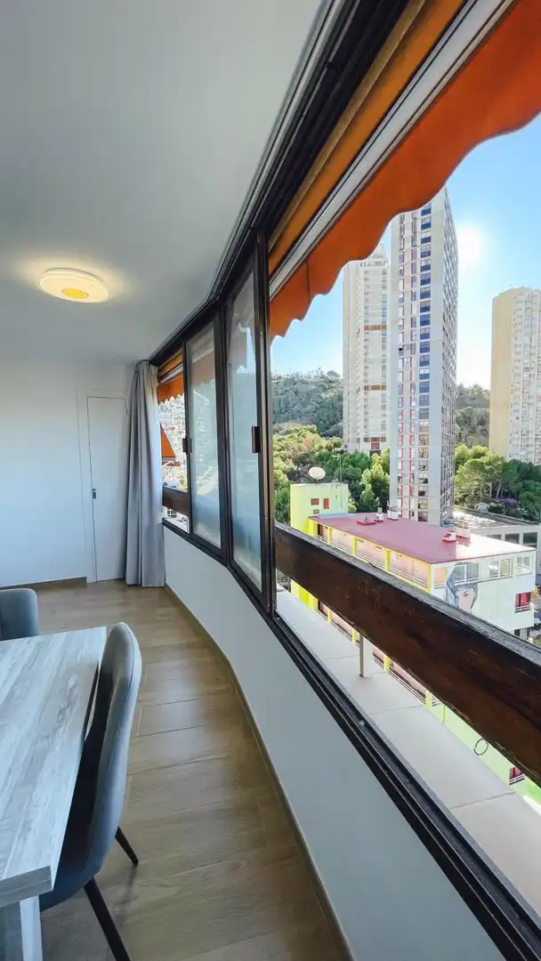 Balcony of Apartments for rent in Benidorm  with Private garden and Community pool