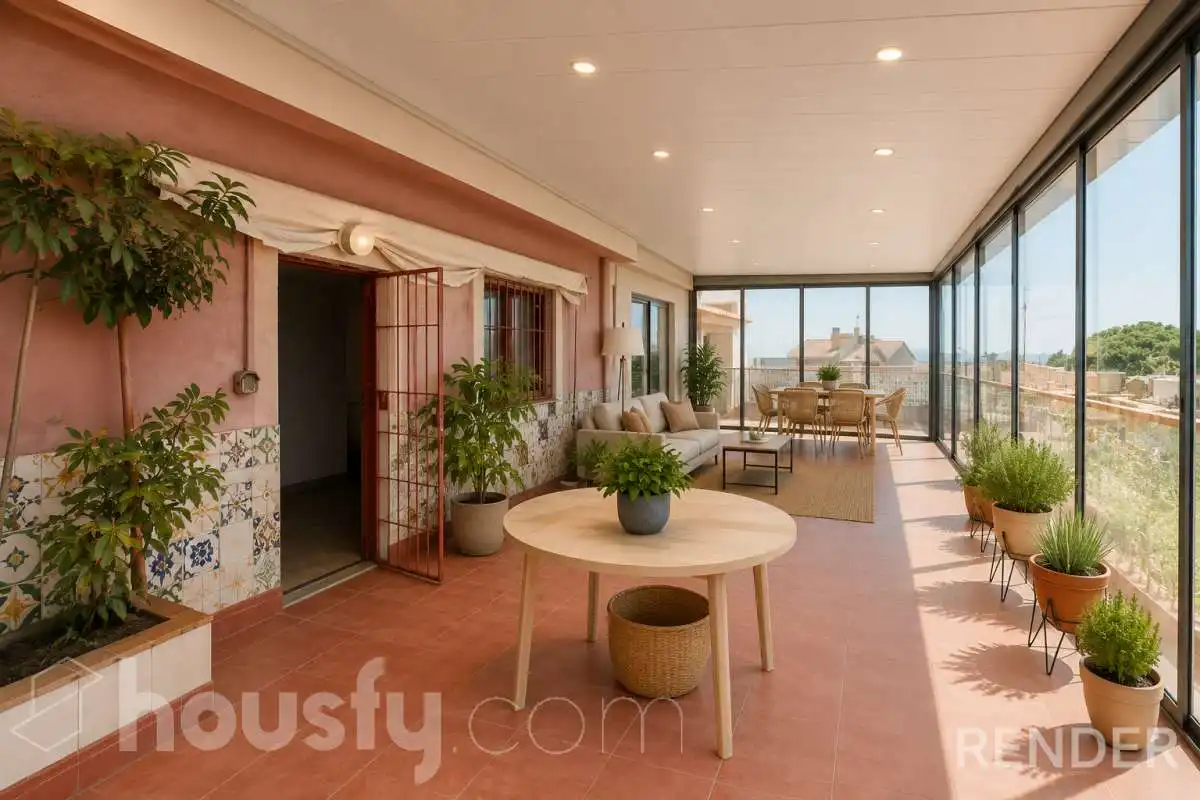Terrassa de Casa o xalet en venda en Santa Coloma de Gramenet amb Calefacció, Jardí privat i Terrassa