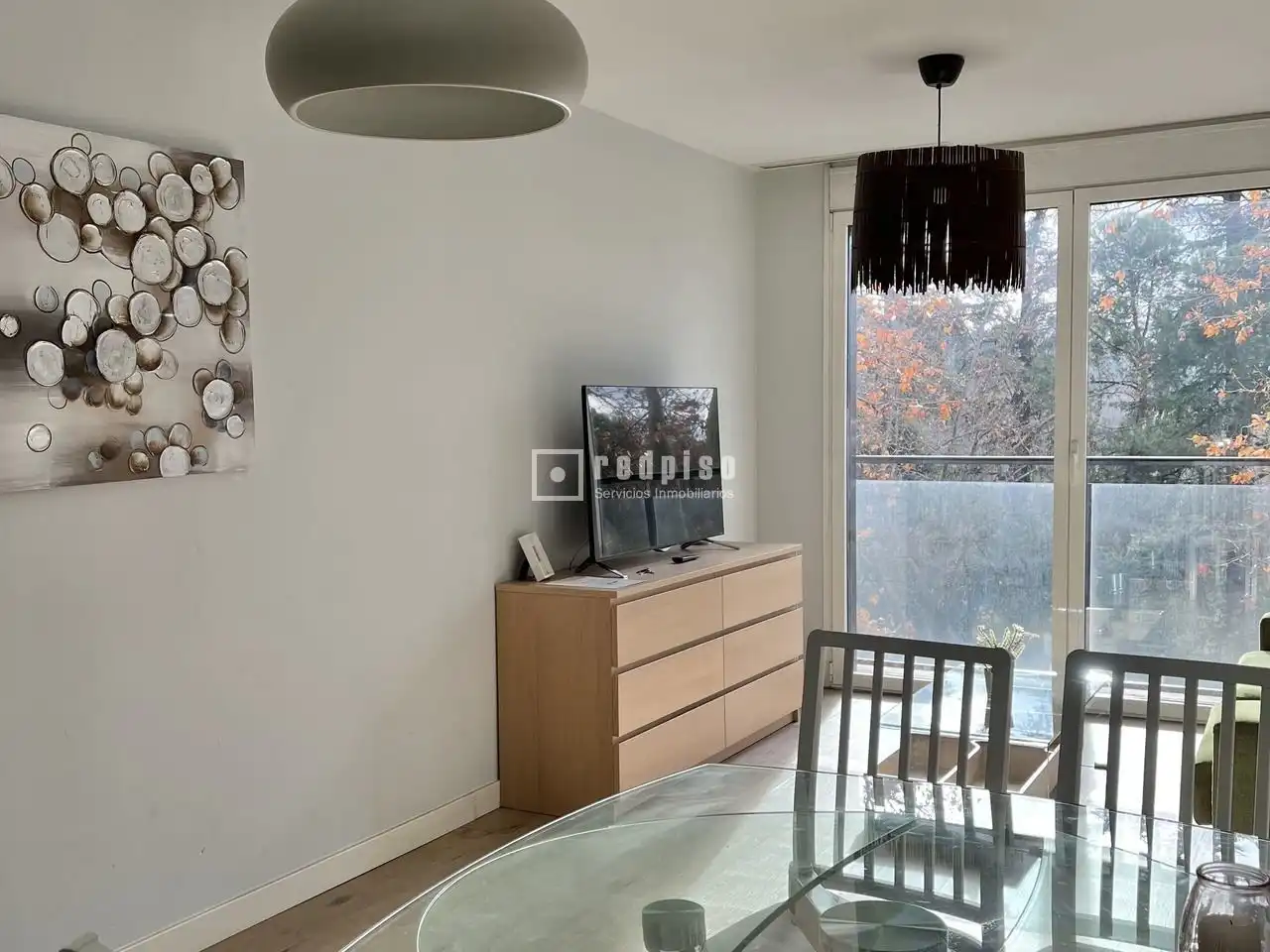 Wohnzimmer von Wohnung zur Miete in Madrid mit Klimaanlage, Heizung und Terrasse