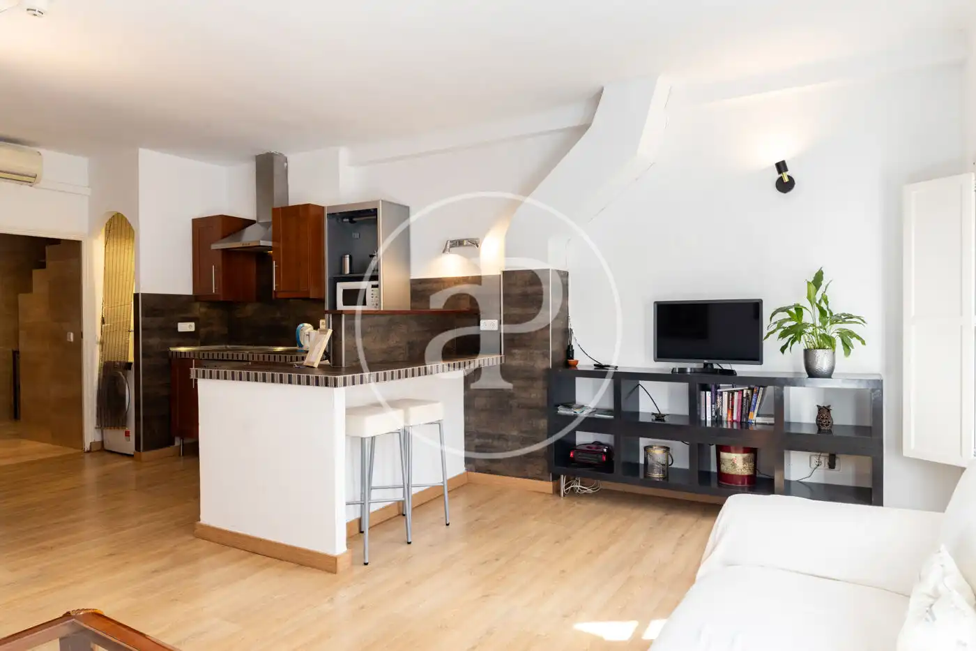 Küche von Wohnung zur Miete in  Palma de Mallorca mit Klimaanlage, Heizung und Terrasse