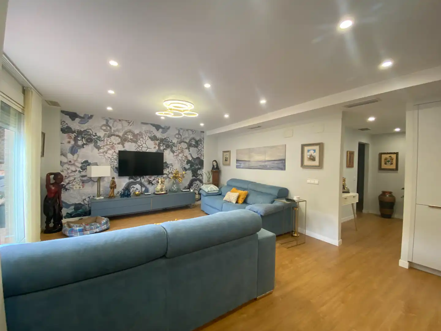 Wohnzimmer von Dachboden zum Verkauf in Valencia mit Klimaanlage, Heizung und Parkett