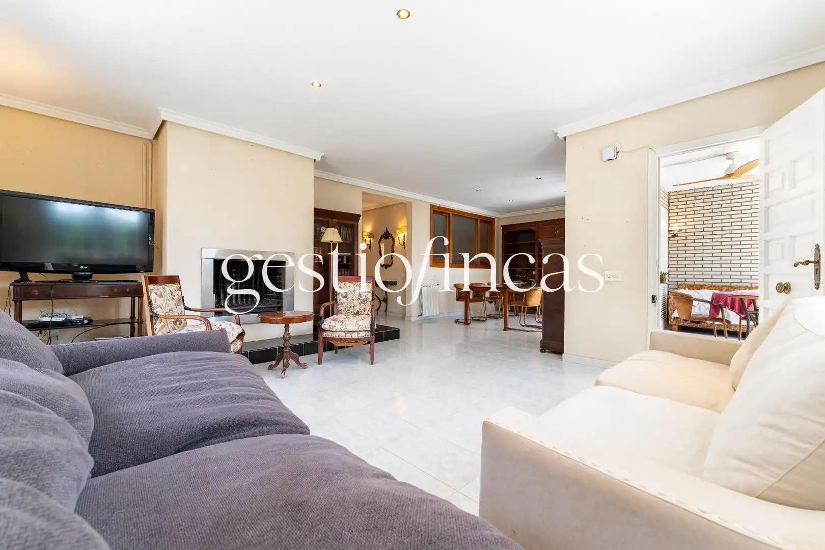 Sala de estar de Casa adosada en venta en Cambrils con Aire acondicionado, Calefacción y Amueblado