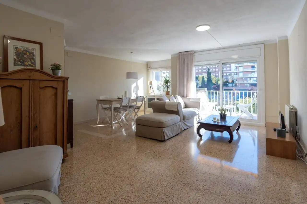 Sala d'estar de Pis de lloguer en Granollers amb Terrassa i Balcó