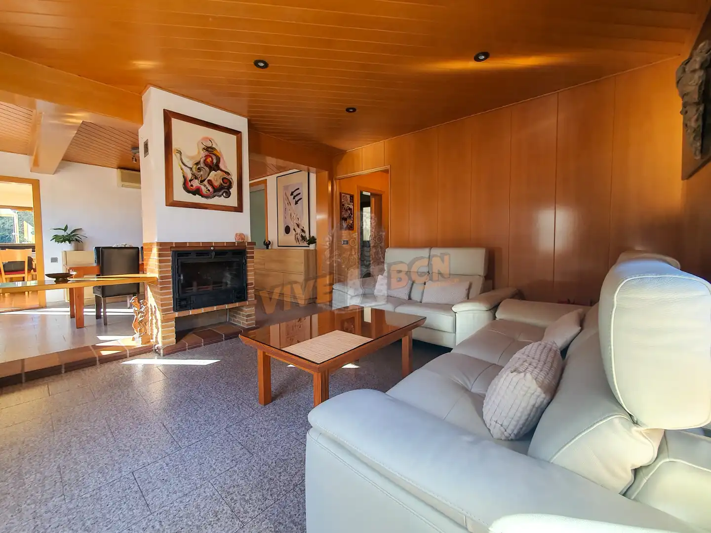 Sala de estar de Casa o chalet en venta en Sant Celoni con Aire acondicionado, Calefacción y Jardín privado
