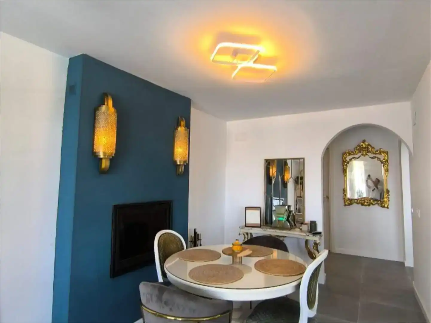 Comedor de Casa o chalet de alquiler en Sant Pere de Ribes con Aire acondicionado, Jardín privado y Piscina
