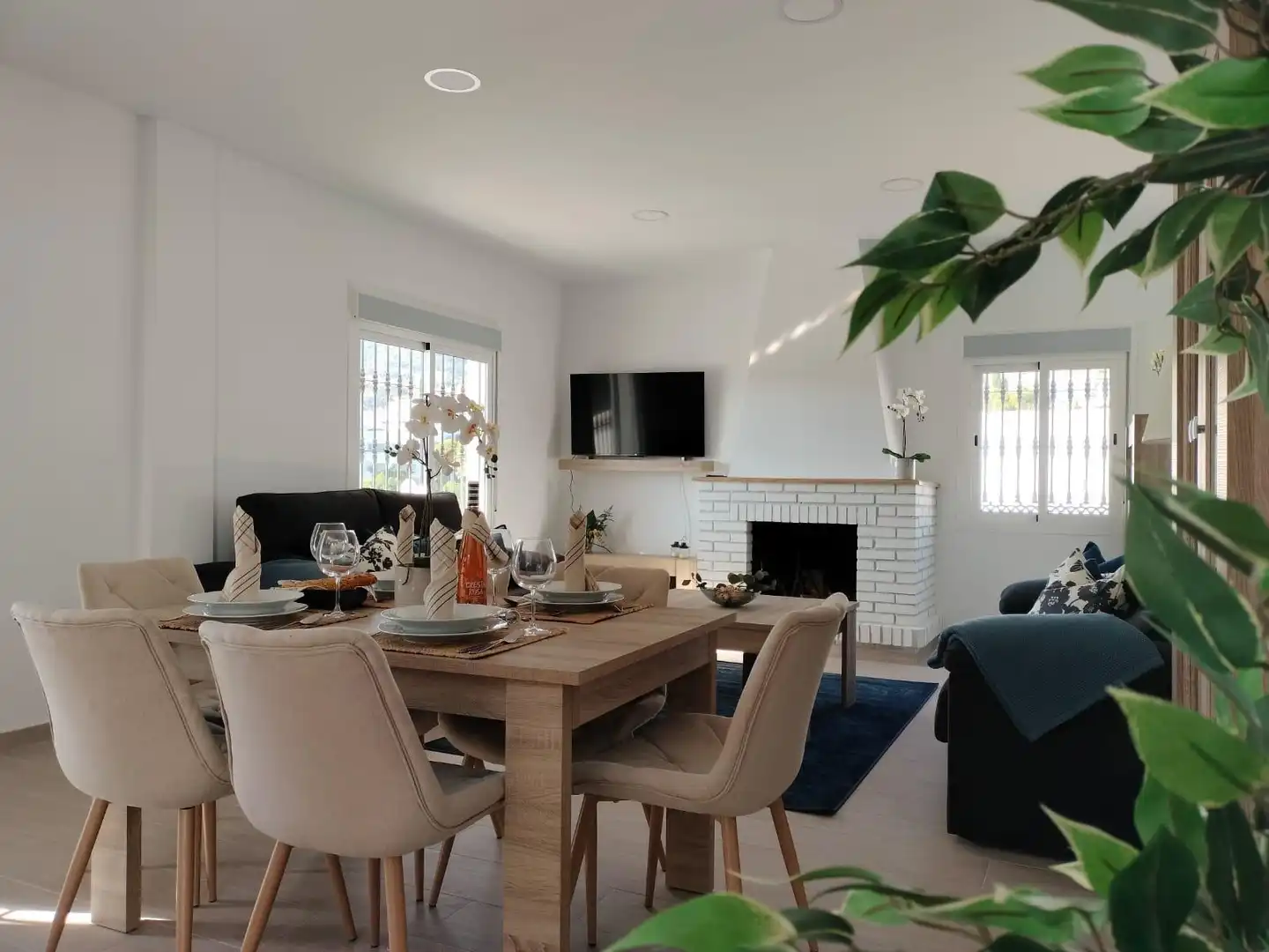 Comedor de Casa o chalet en venta en Benalmádena con Aire acondicionado, Calefacción y Jardín privado