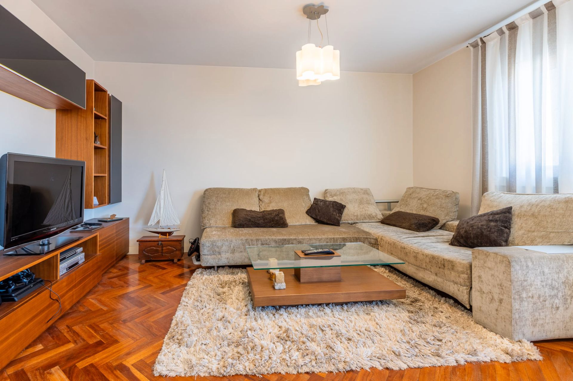 Sala de estar de Ático en venta en A Coruña Capital  con Calefacción, Trastero y Amueblado