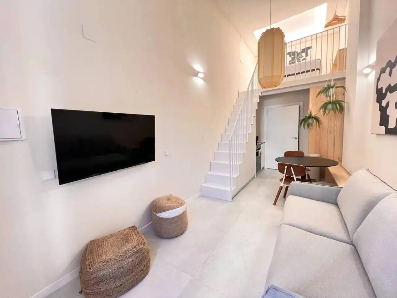 Wohnzimmer von Wohnung zum Verkauf in L'Hospitalet de Llobregat mit Klimaanlage, Heizung und Parkett