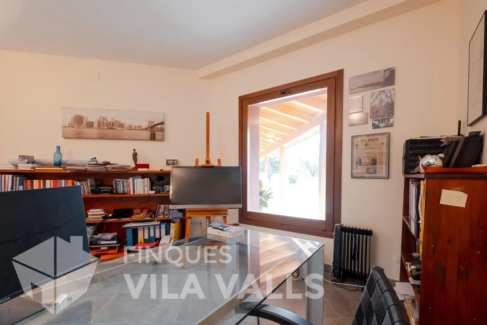 Sala de estar de Casa o chalet en venta en Gallifa con Aire acondicionado, Calefacción y Jardín privado