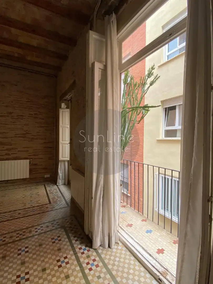 Terrasse von Wohnung zur Miete in Valencia mit Klimaanlage, Privatgarten und Terrasse