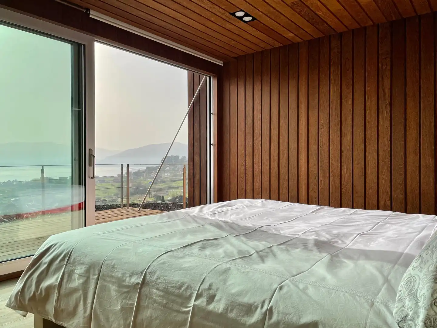 Bedroom of Houses for rent in Vilaboa  with Private garden, Parquet flooring and Terrace