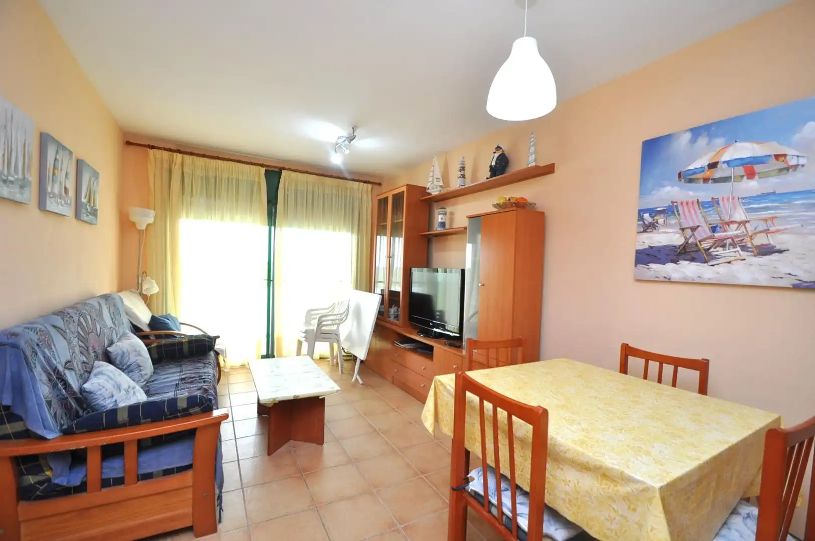 Living room of Apartments for sale in Amposta  with Air Conditioner, Heating and Terrace