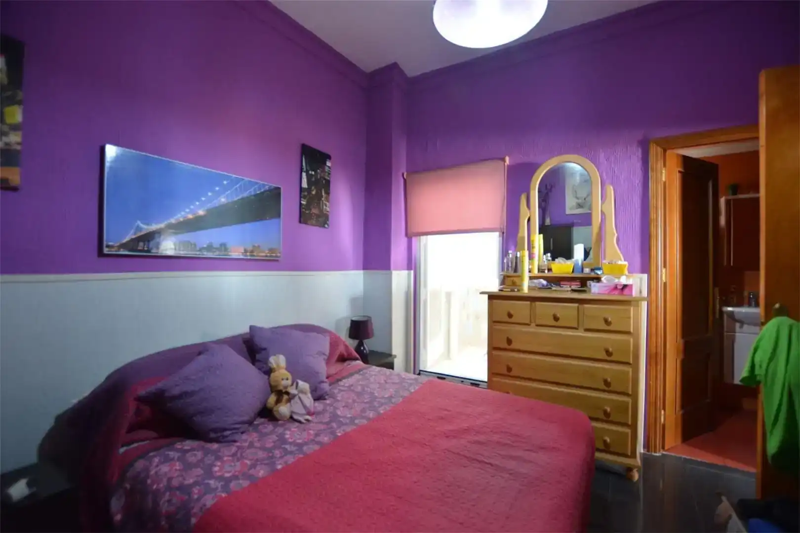 Schlafzimmer von Einfamilien-Reihenhaus zum Verkauf in Nerja mit Klimaanlage und Balkon