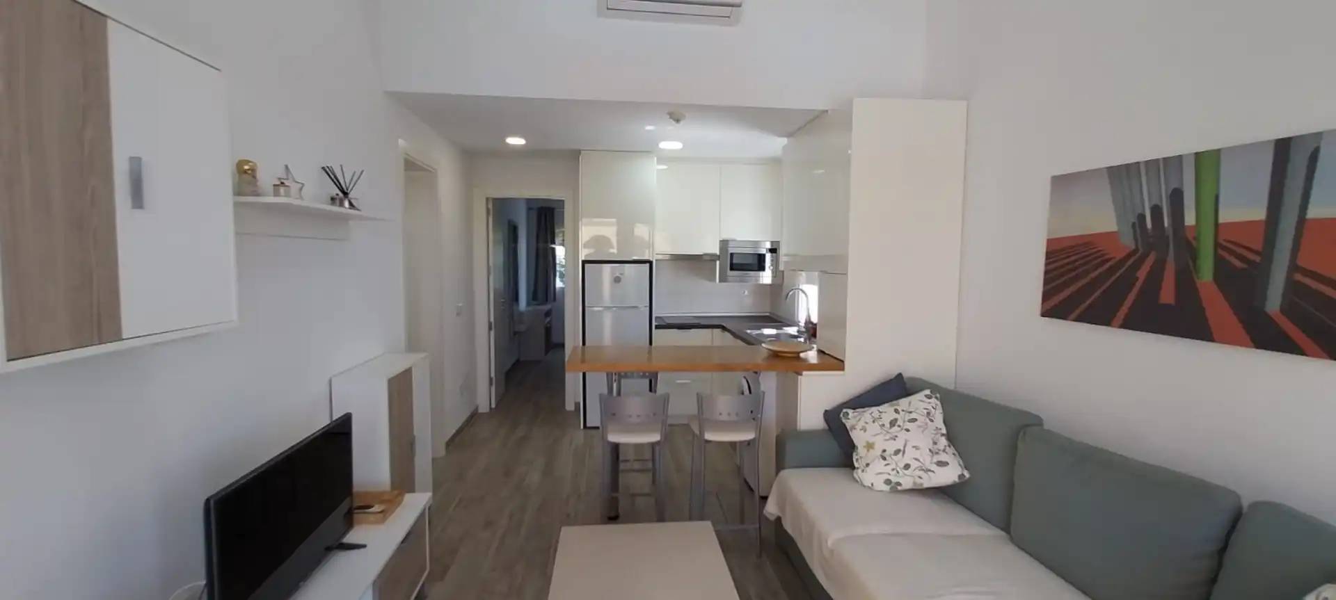 Sala d'estar de Apartament de lloguer en San Bartolomé de Tirajana amb Aire condicionat, Calefacció i Terrassa