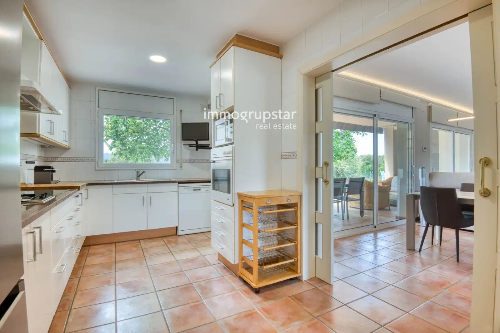 Cocina de Casa o chalet en venta en Santa Cristina d'Aro con Calefacción, Terraza y Piscina