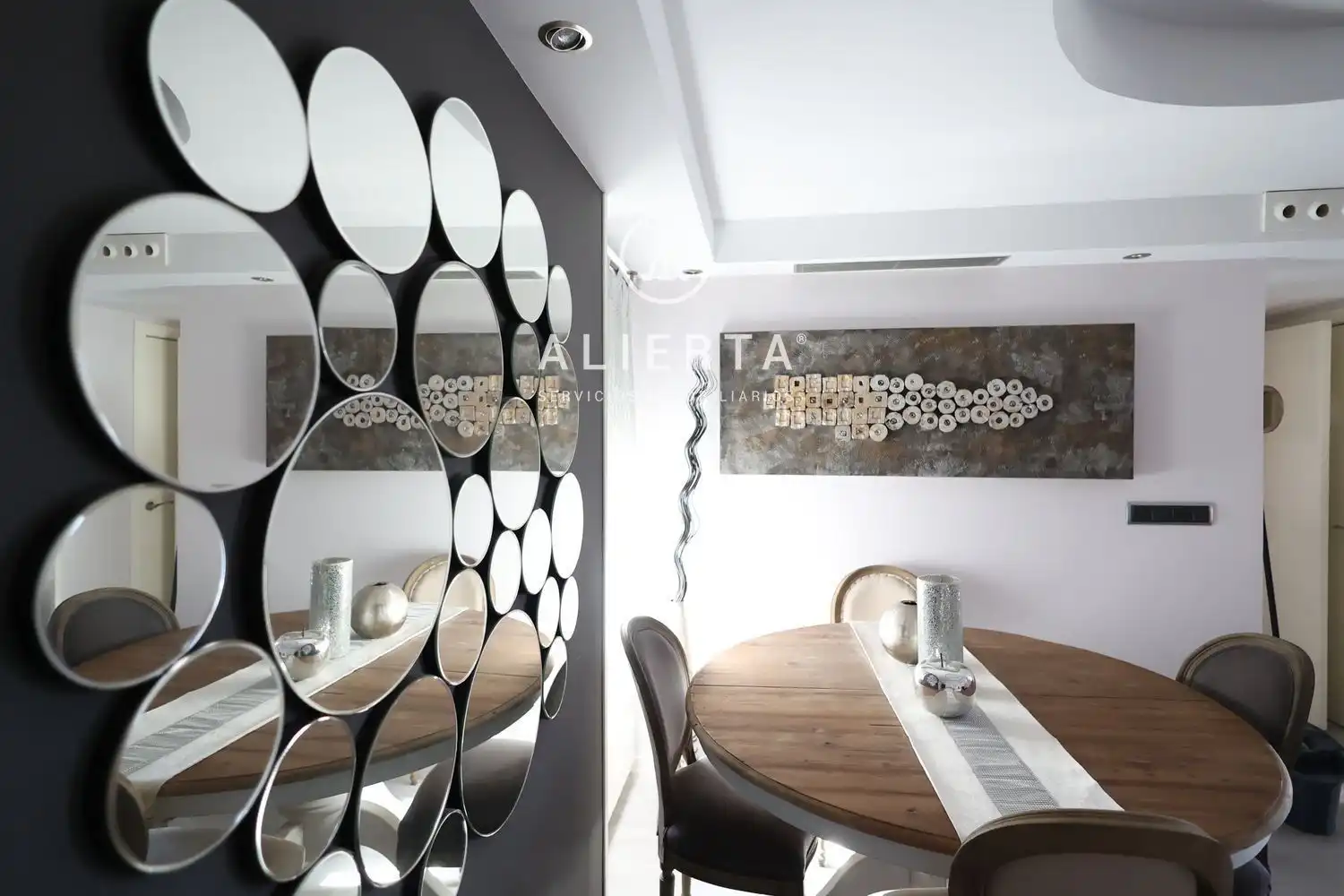 Dining room of Flat for rent in Zaragoza  with Air Conditioner and Heating
