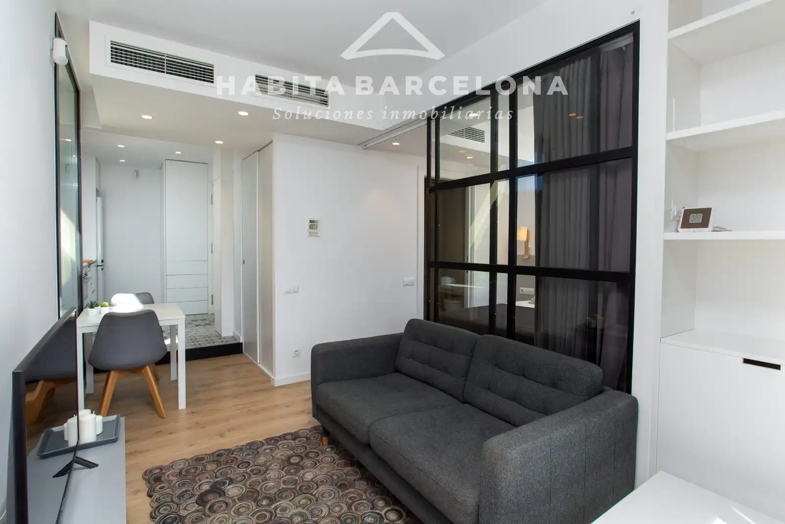 Sala de estar de Ático en venta en Barcelona con Aire acondicionado, Calefacción y Terraza