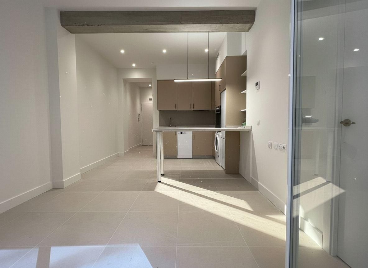 Cuina de Planta baixa de lloguer en  Madrid Capital amb Aire condicionat i Terrassa