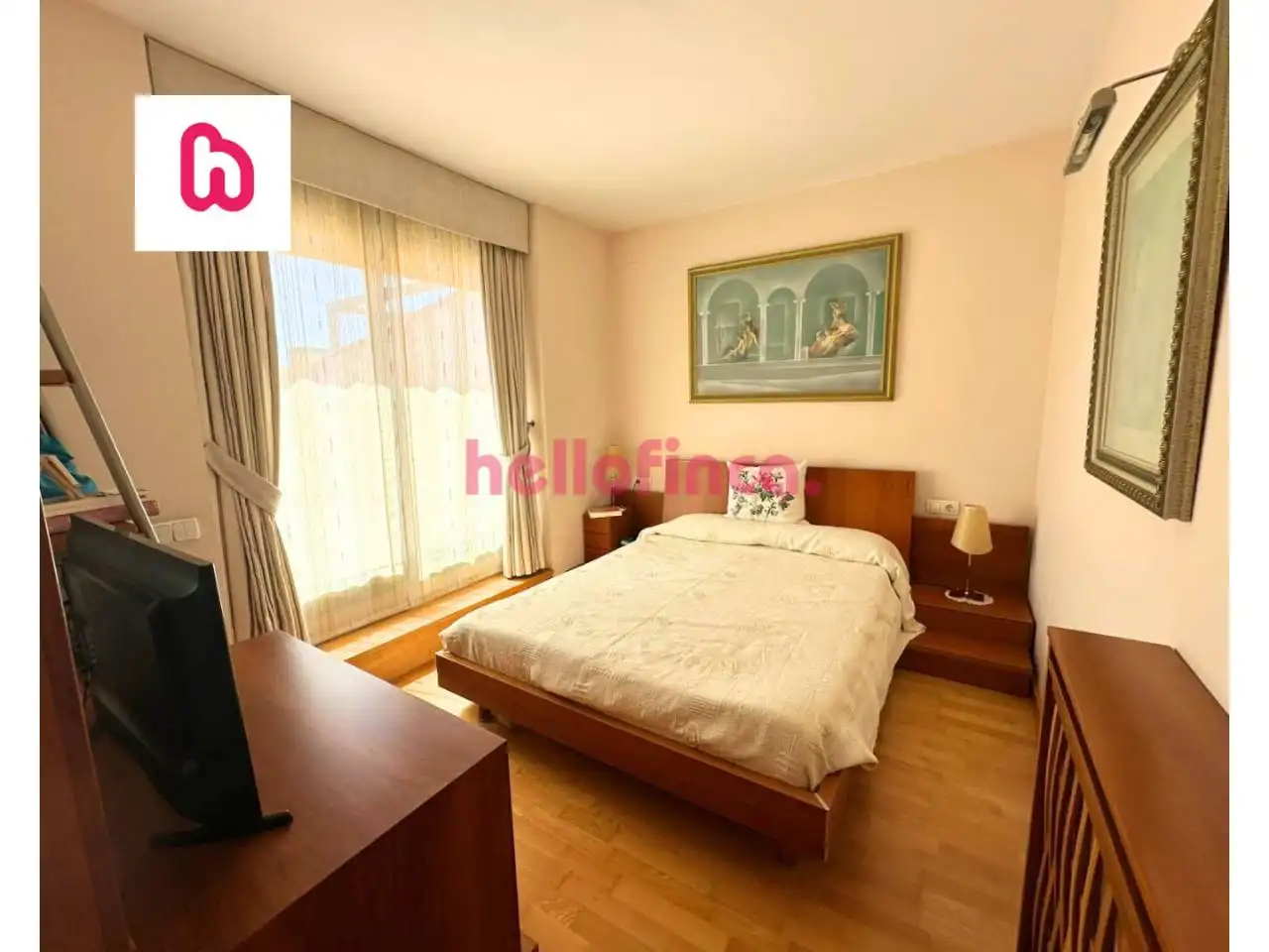 Schlafzimmer von Maisonette zum Verkauf in Badalona mit Heizung, Parkett und Terrasse